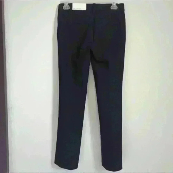 ANN TAYLOR |  The Straight Bi-Stretch Mid Rise Navy Blue Pants - Picture 2 of 5